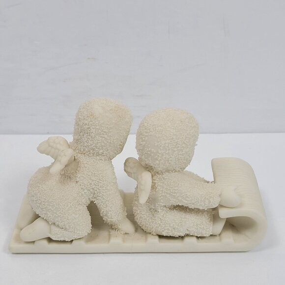 Department 56 Winter Tales Of The Snowbabies Figurine "Down The Hill We Go!" - Picture 6 of 10